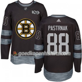Boston Bruins David Pastrnak 88 1917-2017 100th Anniversary Adidas Zwart Authentic Shirt - Mannen